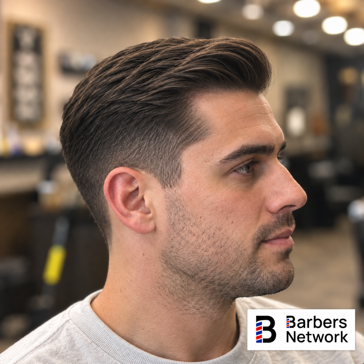 Classic Men's Haircut Combover