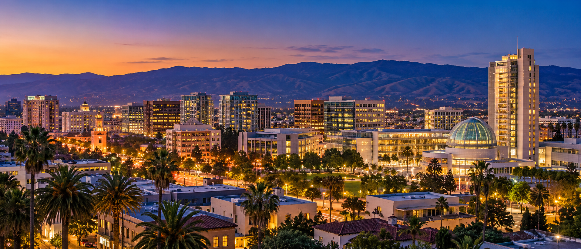 San Jose Twilight Panorama